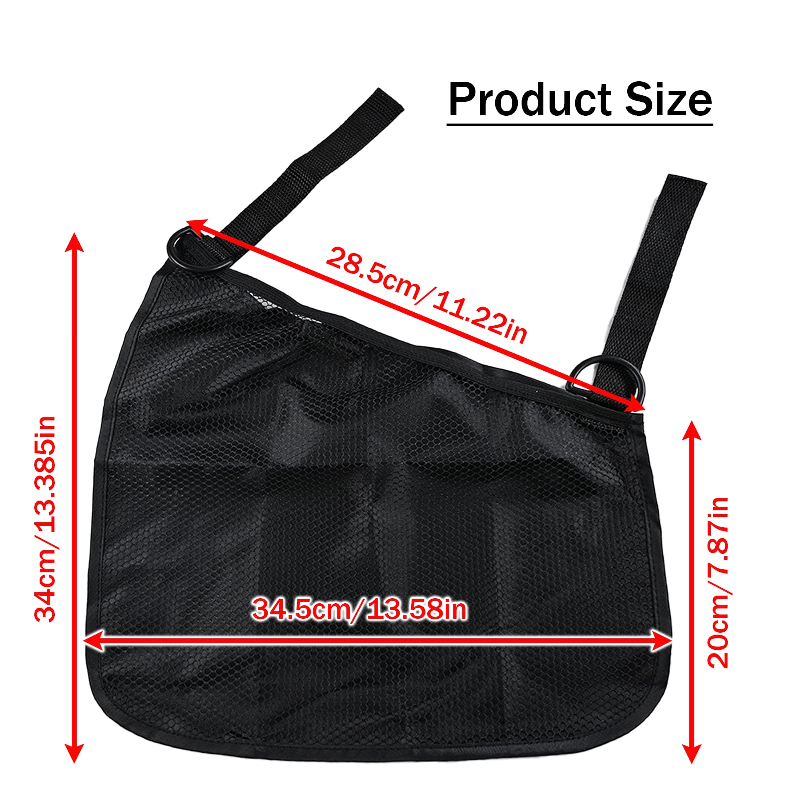 Mingxiong side sling mesh organizer right bag for quick access on walks.