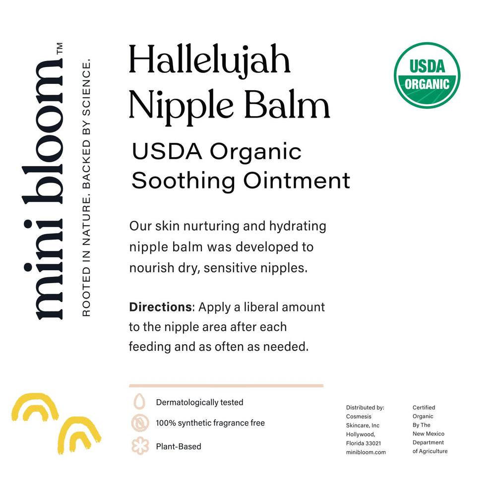 Paraben-free formula detail for Mini Bloom balm
