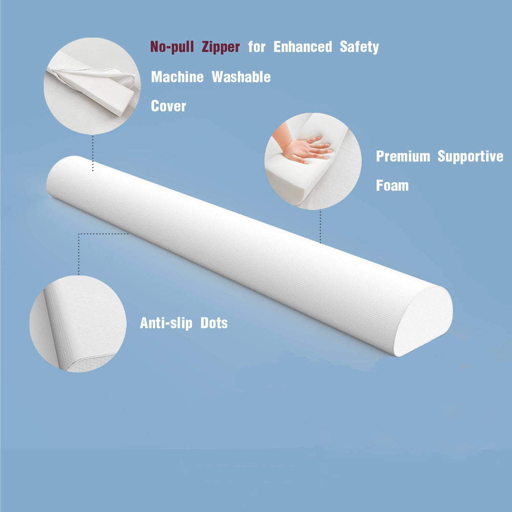 mini paw bed bumpers feature non-slip dots for stable placement