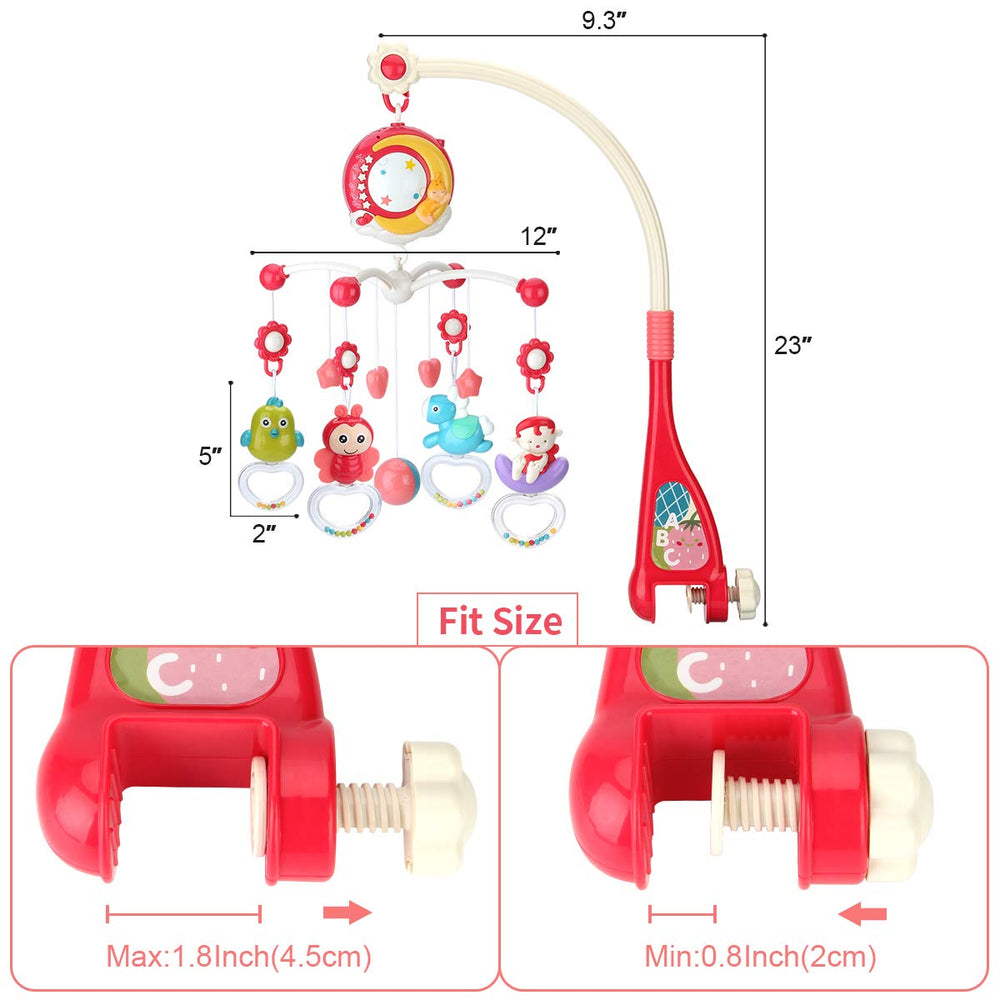 Mini Tudou rattle pendant is great for on-the-go baby play.