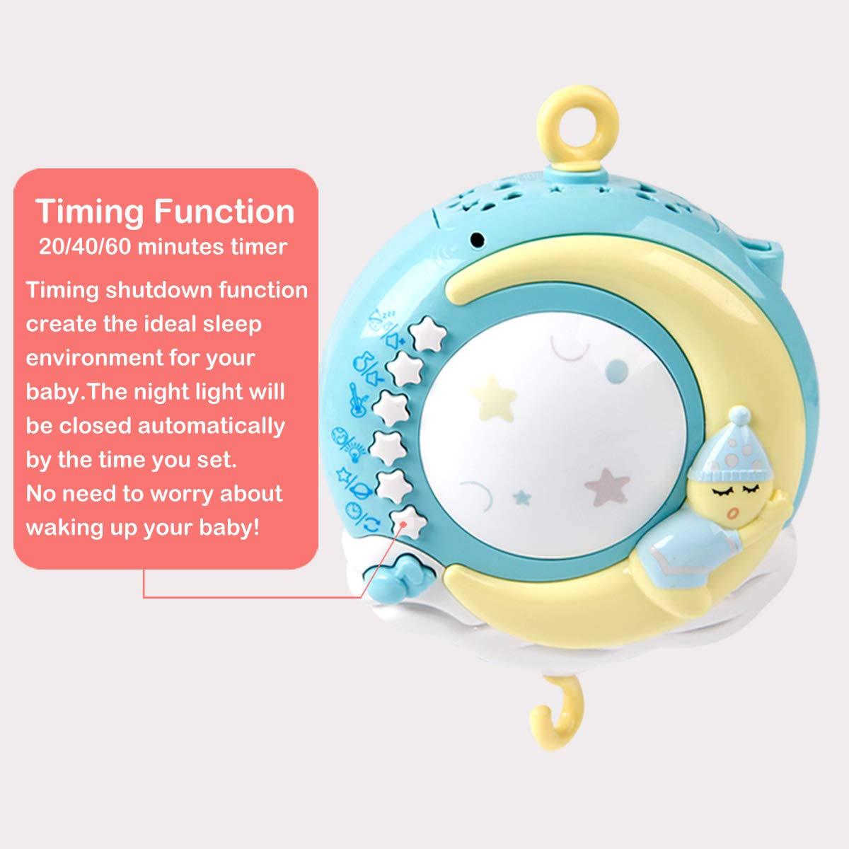 Mini Tudou rattles detach for on-the-go teething play