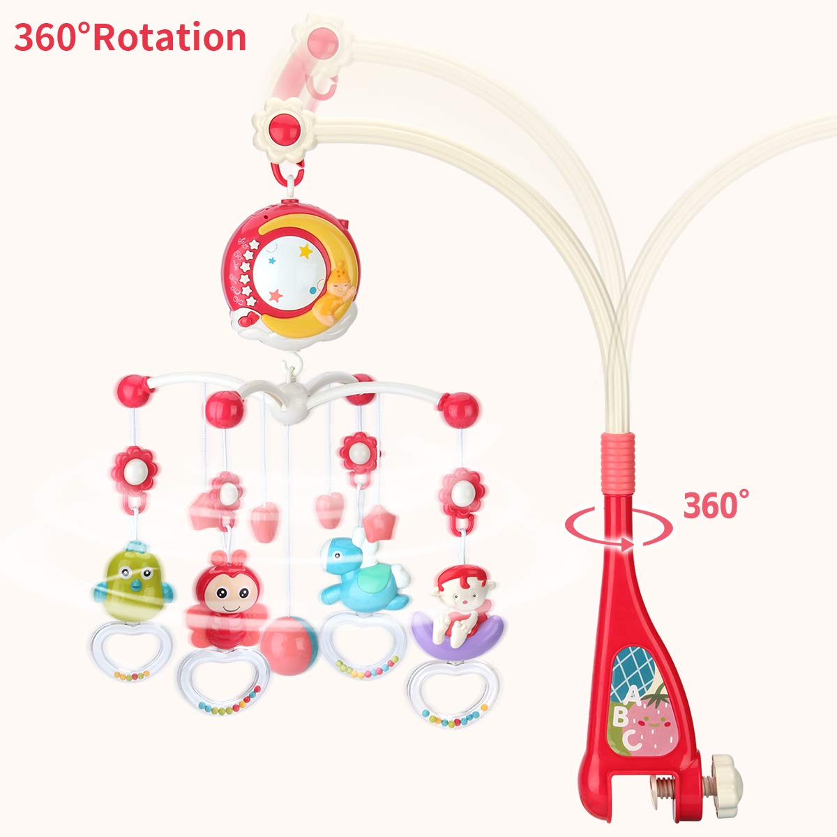 Mini Tudou timer feature helps set nap or bedtime sessions.
