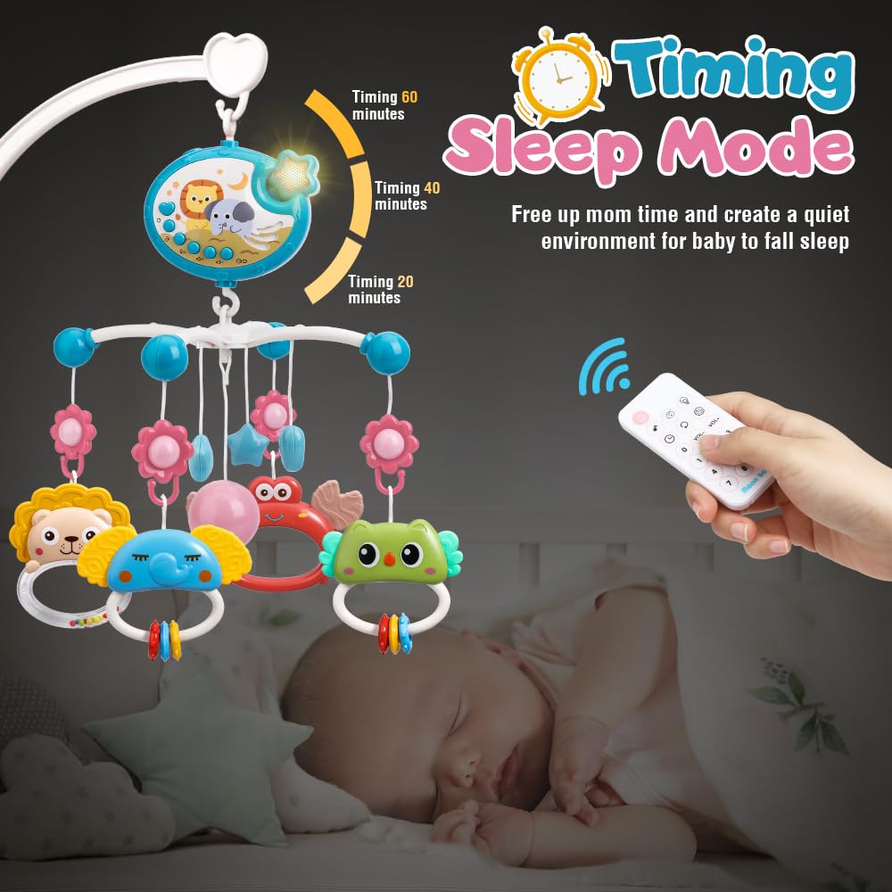Mini Tudou removable projection paints the ceiling with colorful scenes to spark curiosity.