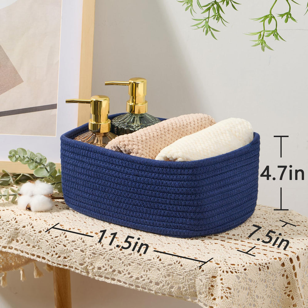 MiniArk 4-pack Navy Blue neatly arranged for multi-space organization