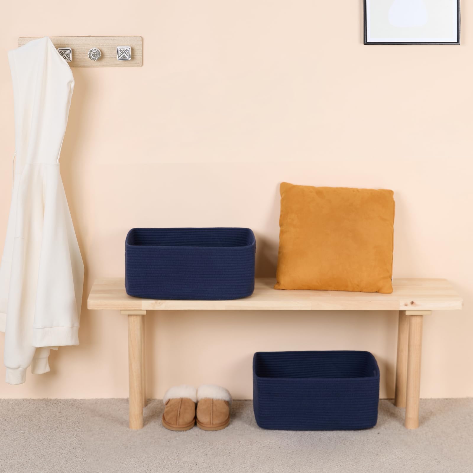 MiniArk baby nursery organizer navy blue ideal for baby items