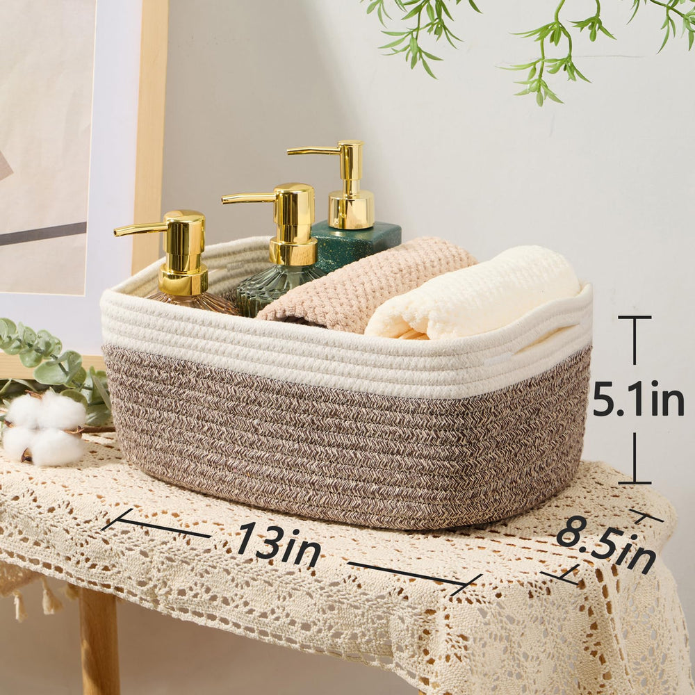 MiniArk decorative basket displayed on a desk adding warmth and texture.