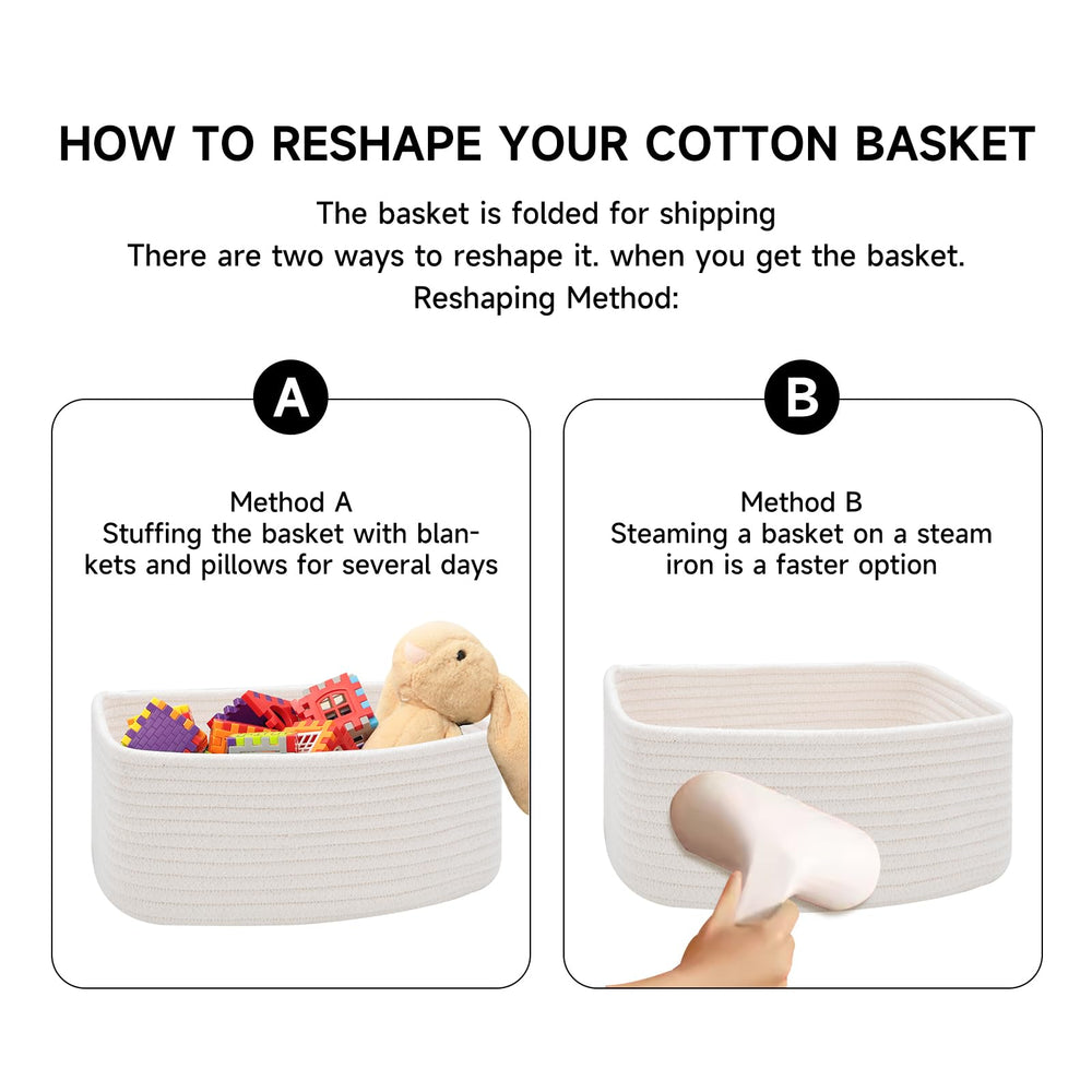 MiniArk easy shaping basket helps restore shape after unpacking.