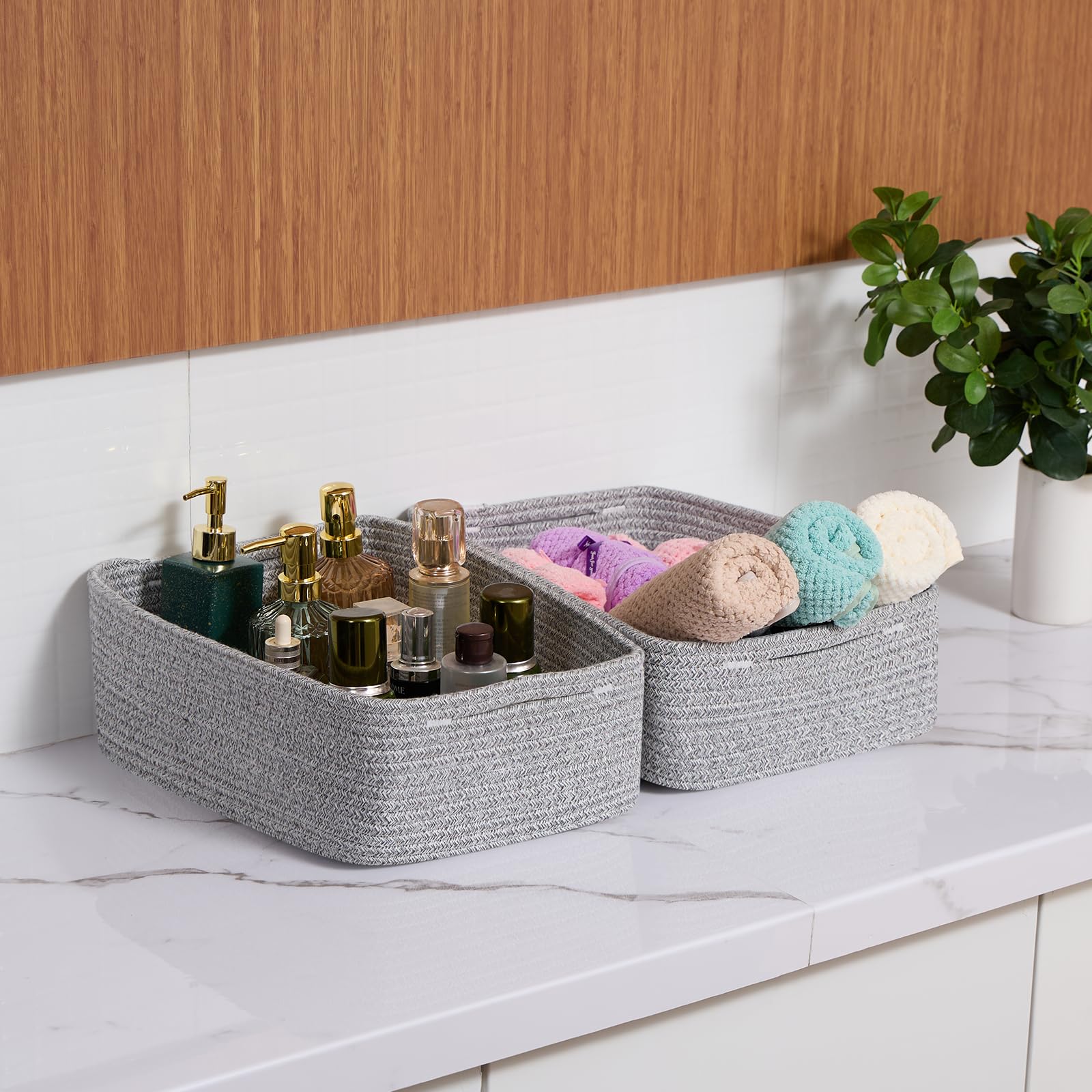 MiniArk handcrafted baskets use soft, odor-free rope for safe baby spaces.