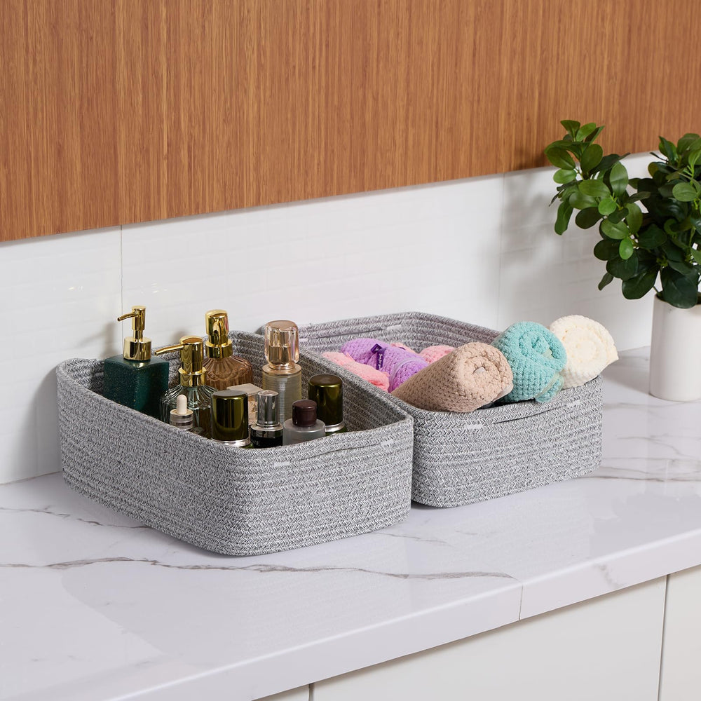MiniArk handcrafted baskets use soft, odor-free rope for safe baby spaces.