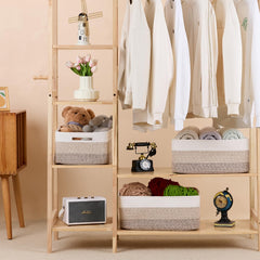 MiniArk stylish-design-minimalist basket adds warmth to shelves for organized spaces.
