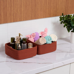 MiniArk organizing bin on shelf for toys and gadgets