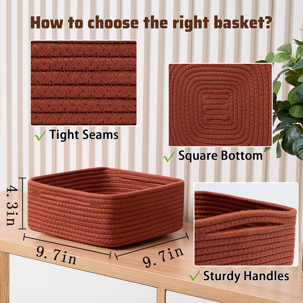 MiniArk rope-woven storage bin showcasing durable design for cosmetics and stationery