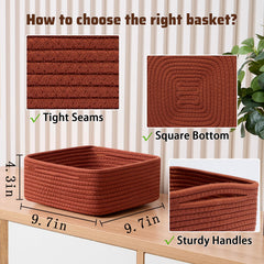 MiniArk rope-woven storage bin showcasing durable design for cosmetics and stationery