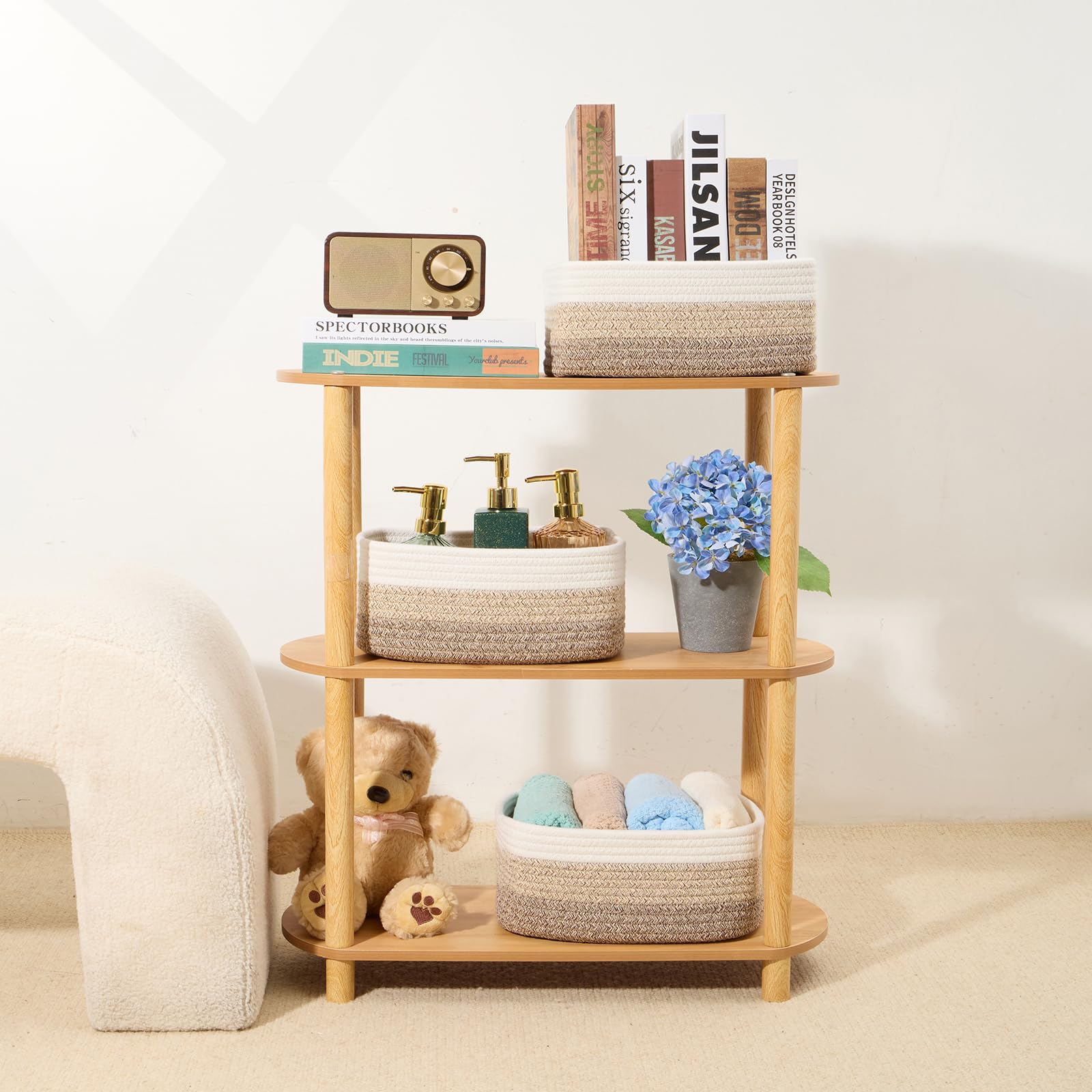 MiniArk baby-safe basket suitable for nurseries with no odors or sharp corners