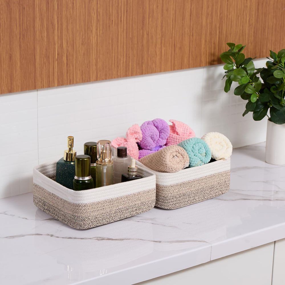 MiniArk boho decorative storage bin for cubes and shelves