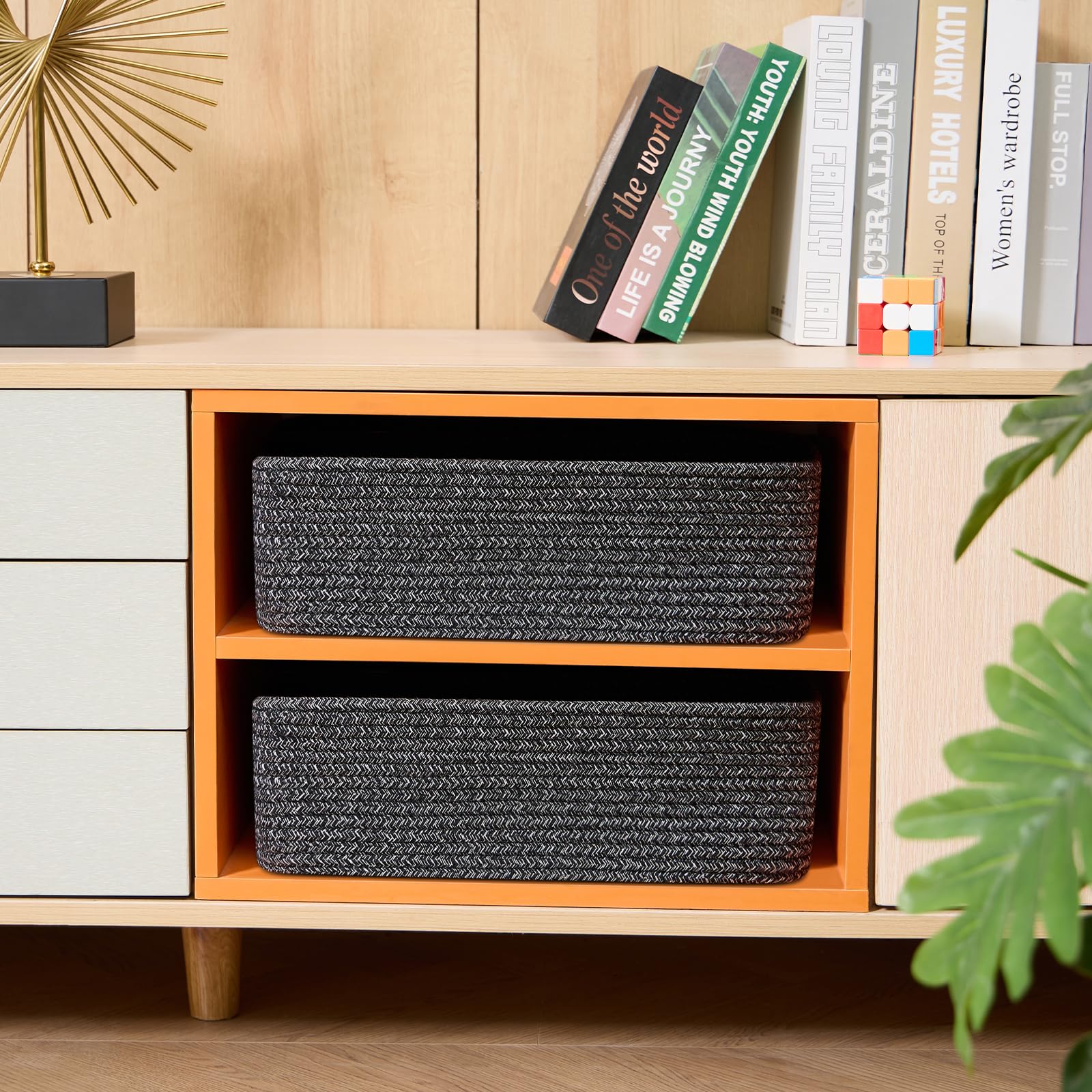 MiniArk closet dresser-organization basket for wardrobes and shelves
