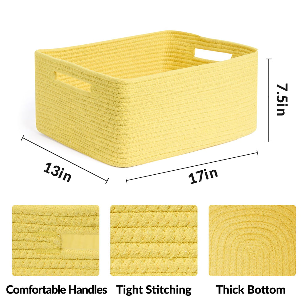 MiniArk closet organizer basket 17x13x7.5 inches keeps toys tidy.