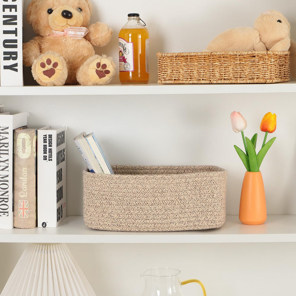 MiniArk closet organization baskets blend with modern decor and enhance storage.
