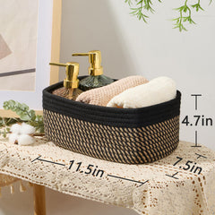 MiniArk decorative baskets placed on a shelf for a warm, modern look