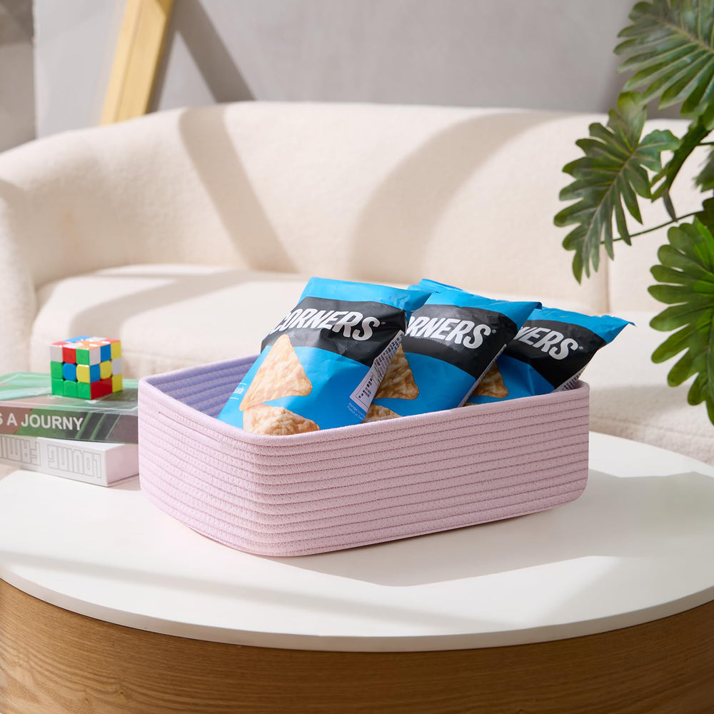 MiniArk easy-shape basket arrives folded and reshapes with items for quick setup.
