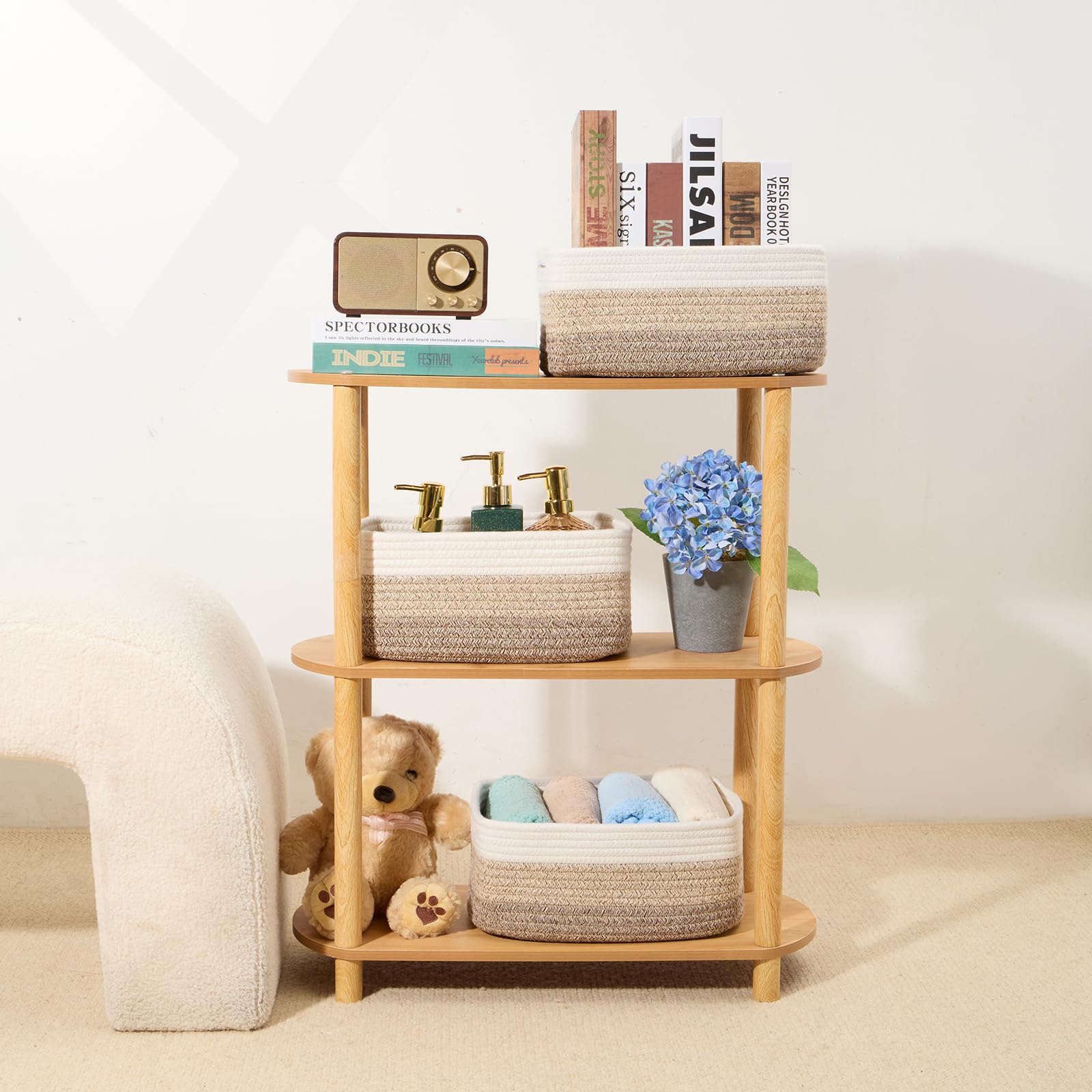 MiniArk easy-shaping basket helps organize toys and snacks