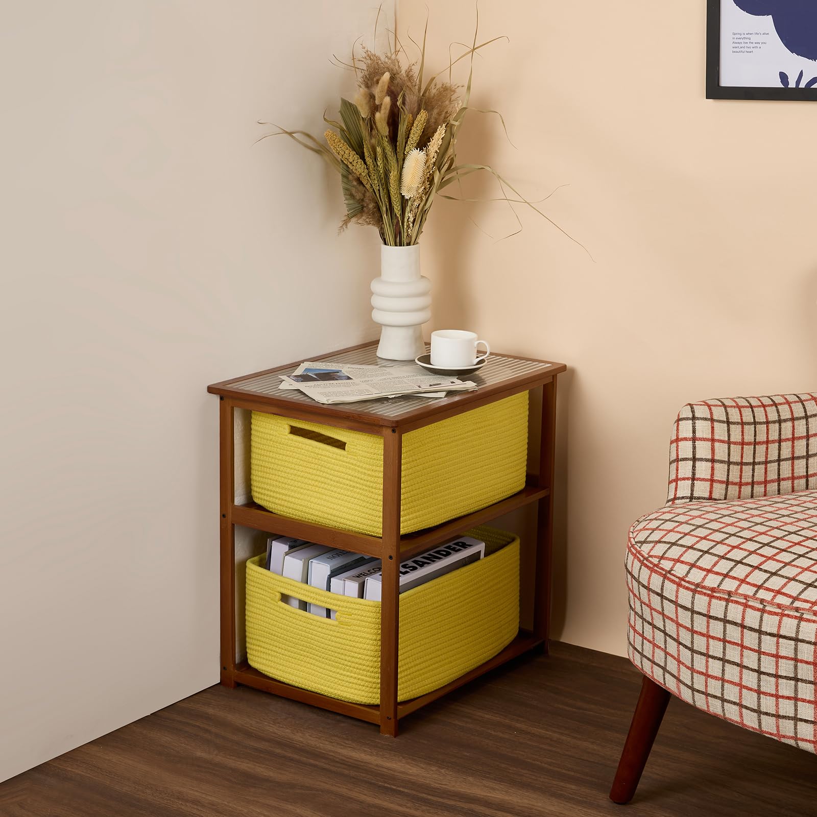 MiniArk easy-shaping-packaging helps baskets regain shape after unboxing.