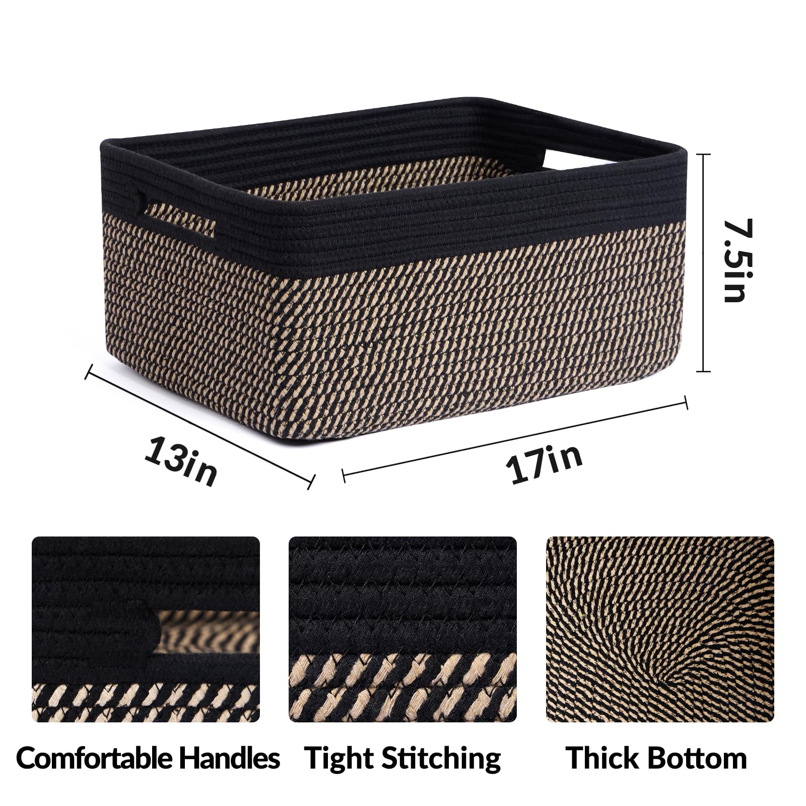 MiniArk large basket on shelf highlighting capacity for clothes and blankets