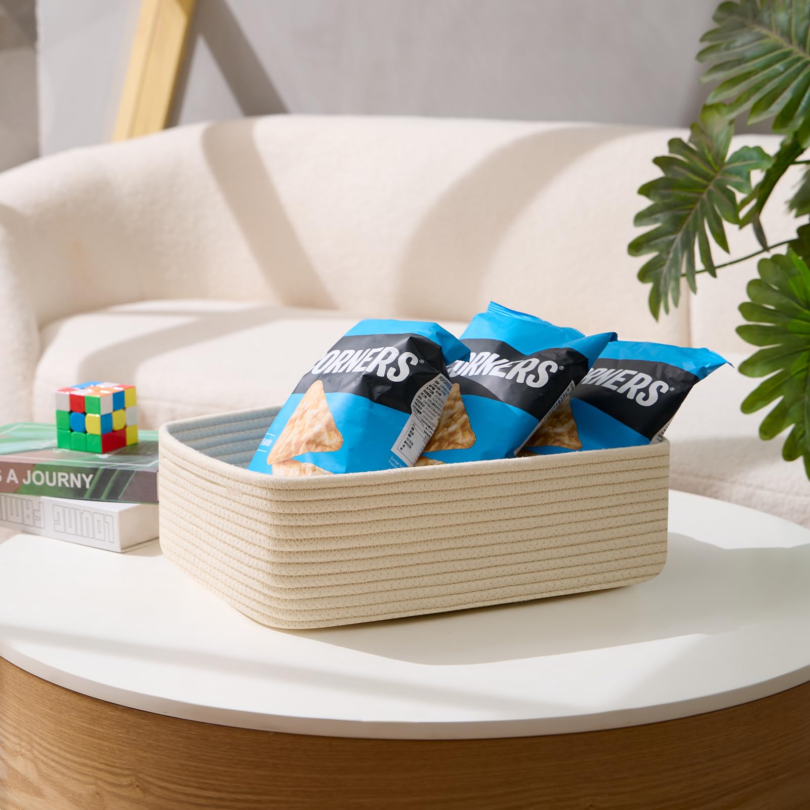 MiniArk in bathroom shelf setup suggests chic, space-saving storage
