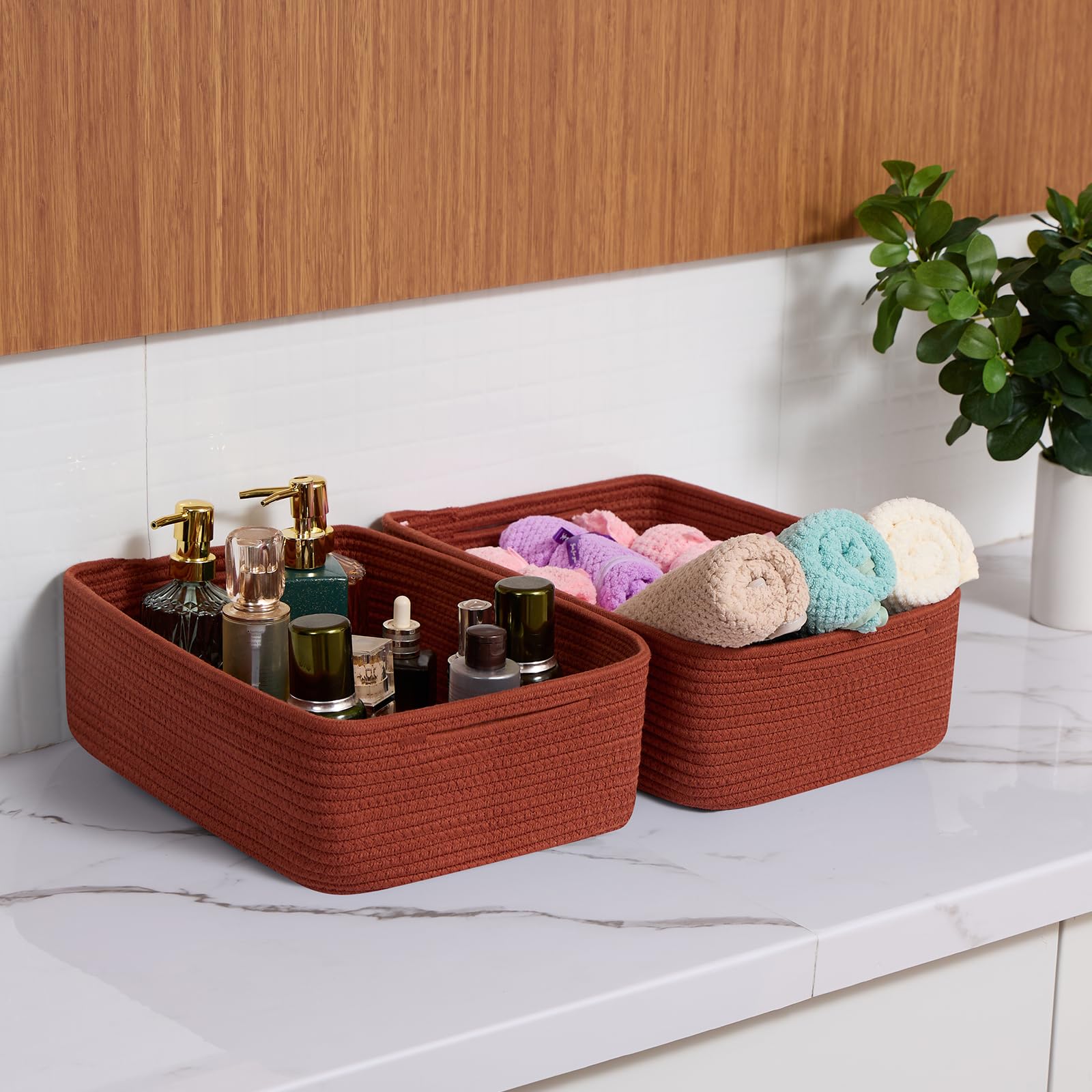 MiniArk red basket folds flat for seasonal storage when not in use