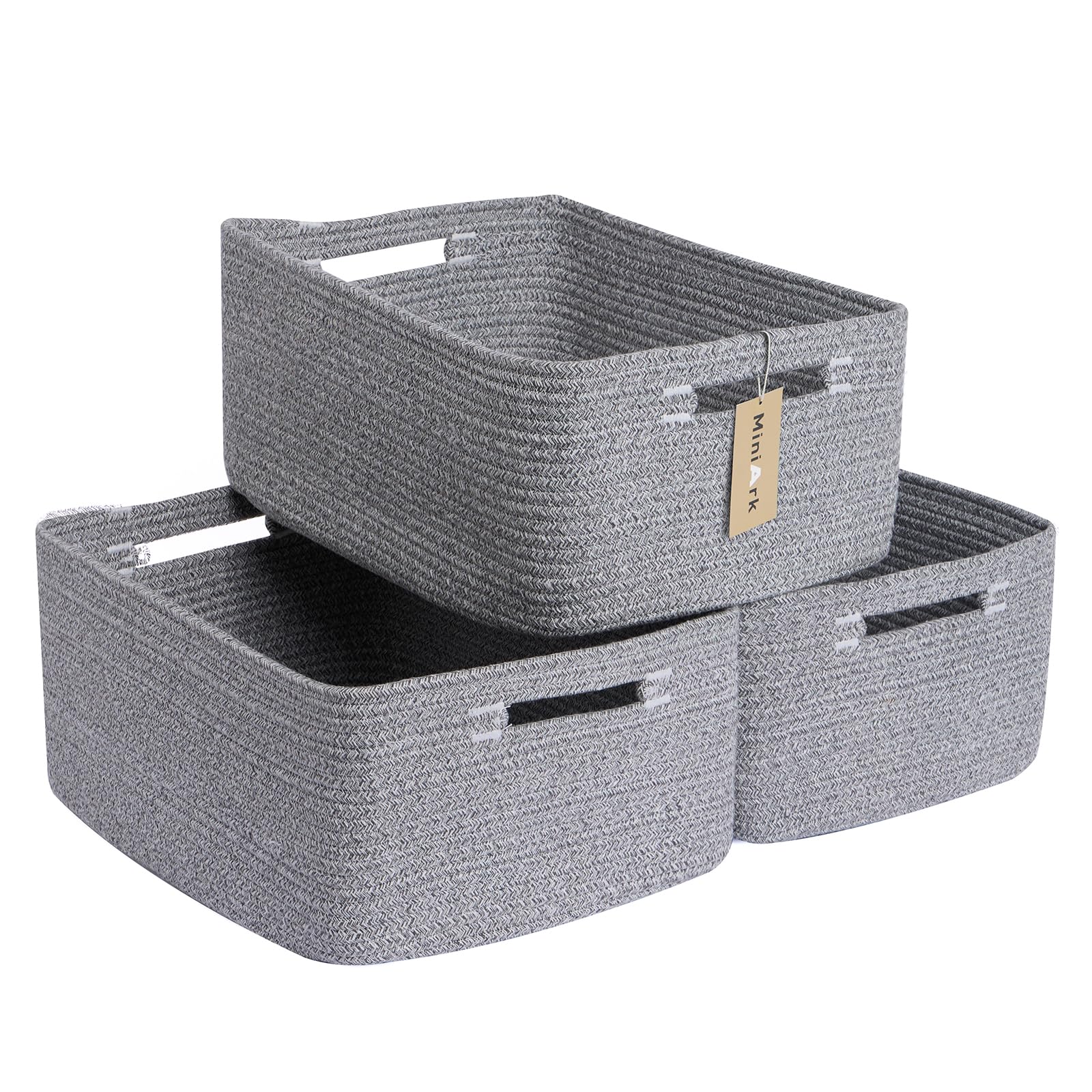 MiniArk front-view large storage basket shows spacious interior for clothes.