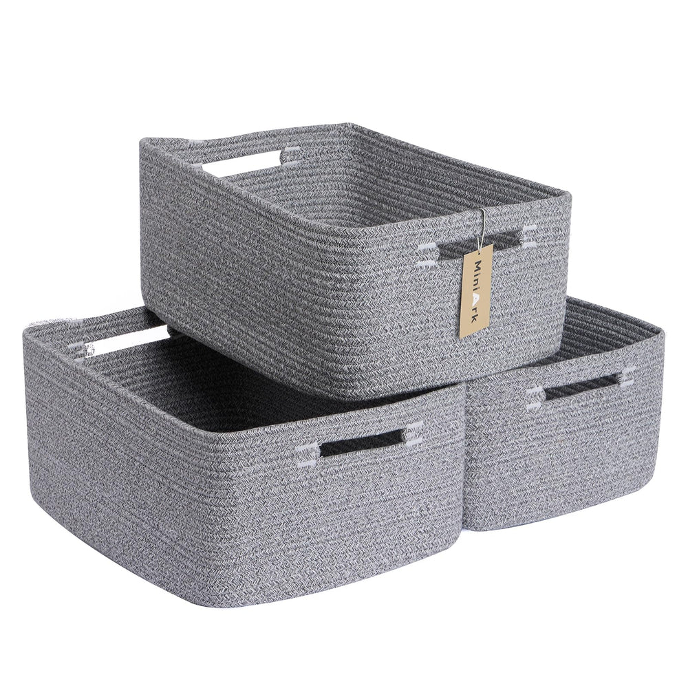 MiniArk front-view large storage basket shows spacious interior for clothes.