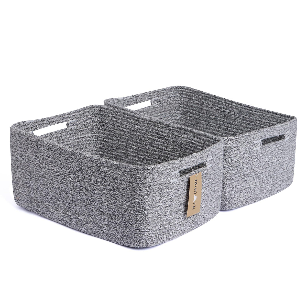 MiniArk large storage basket on a shelf for clothes and blankets