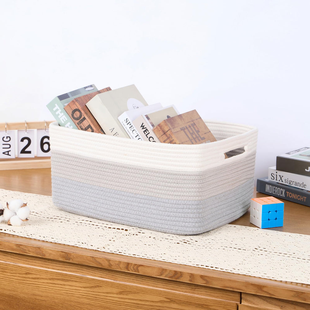 MiniArk blanket and towel basket adds warmth and organized storage.
