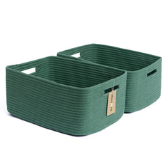 MiniArk large storage basket on a shelf showing ample capacity for clothes and blankets.