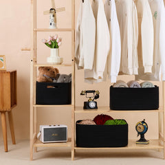 MiniArk large storage baskets on a shelf demonstrating easy access and versatile closet organization