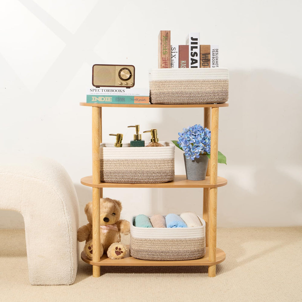 MiniArk decorative living room basket complements furniture while concealing clutter.