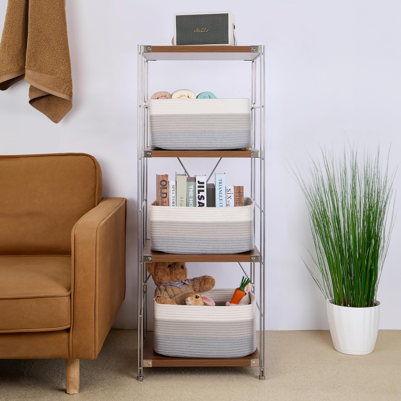 Minimalist design MiniArk baskets ideal for shelves and cube units