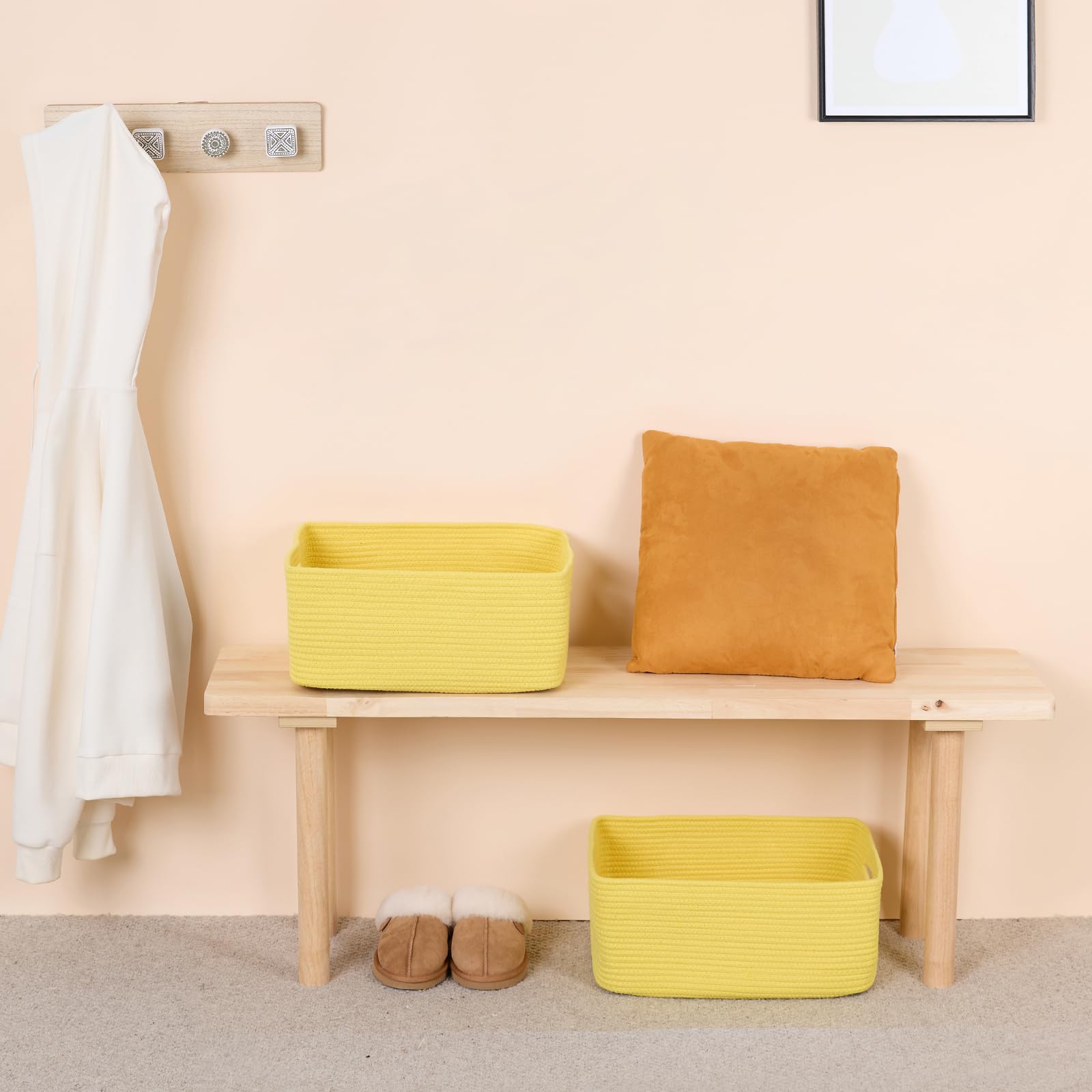 MiniArk minimalist design baskets add warmth to any room