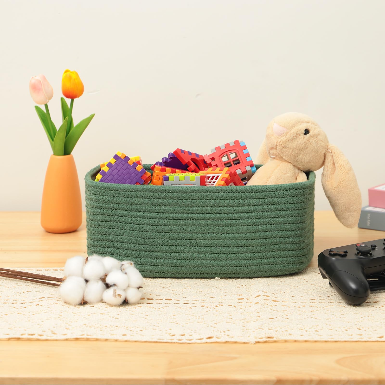 MiniArk nursery and playroom baskets keep toys within easy reach.