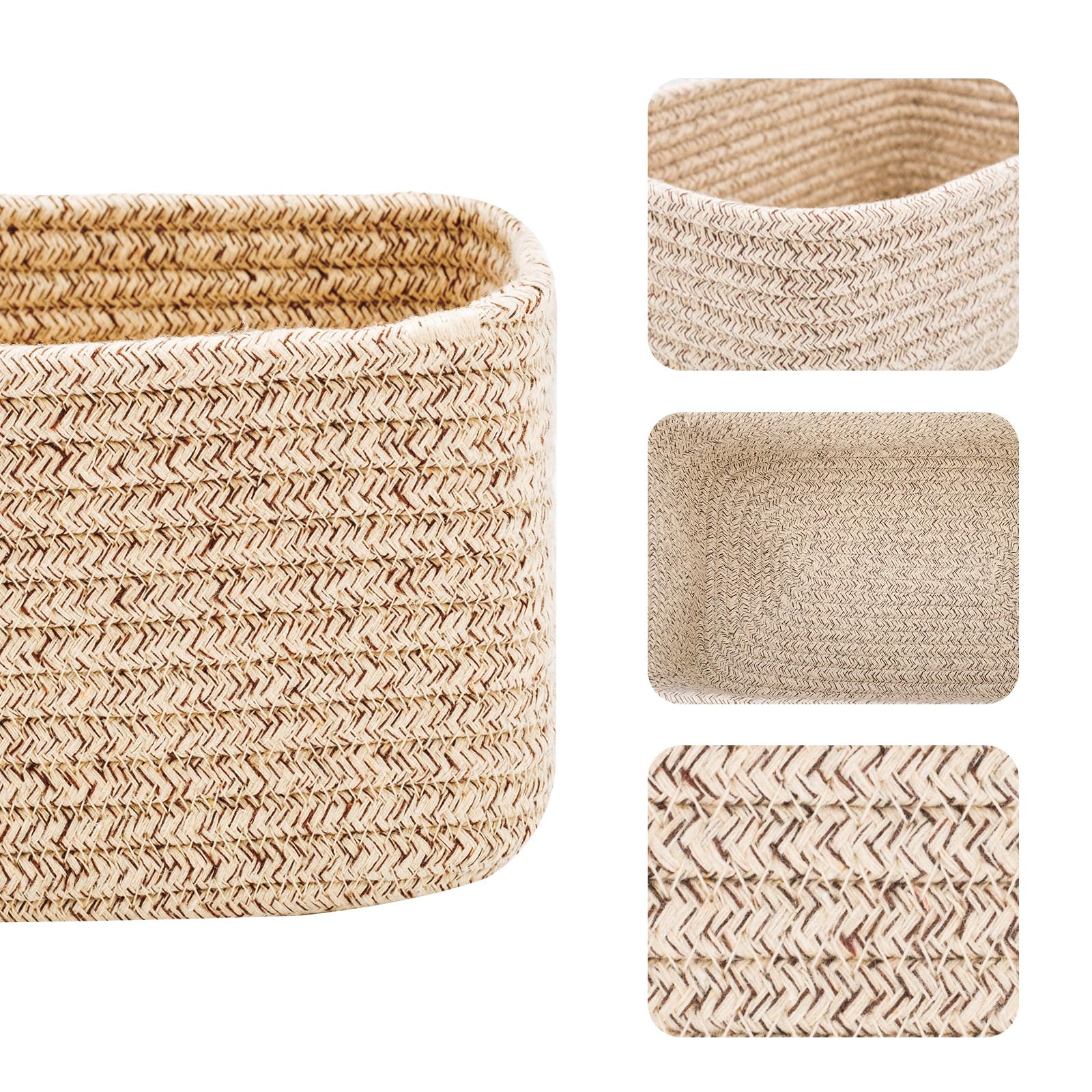 MiniArk shallow basket with 11.5 x 7.5 x 4.7 inches fits compact spaces.