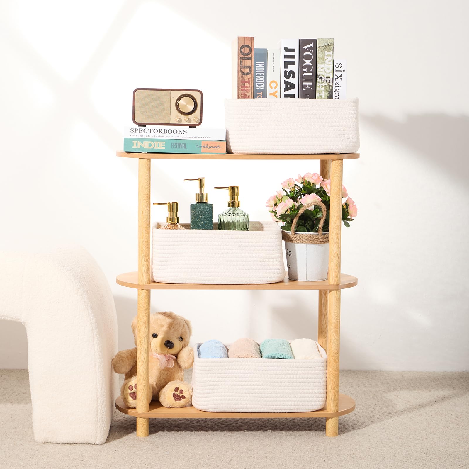 MiniArk shallow basket ideal for quick-access items