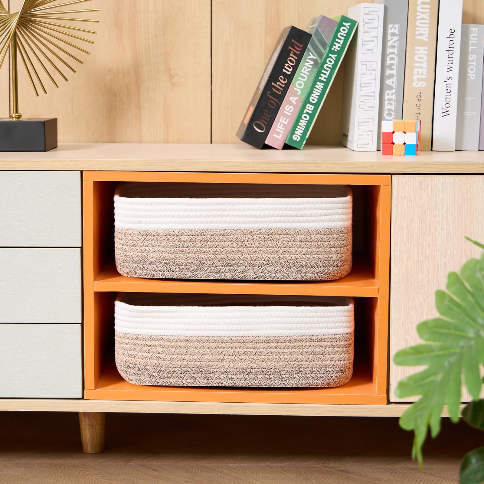 MiniArk shelf organizer basket ideal for clothes and accessories