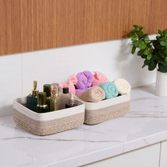 MiniArk desktop organization basket keeps stationery within reach.