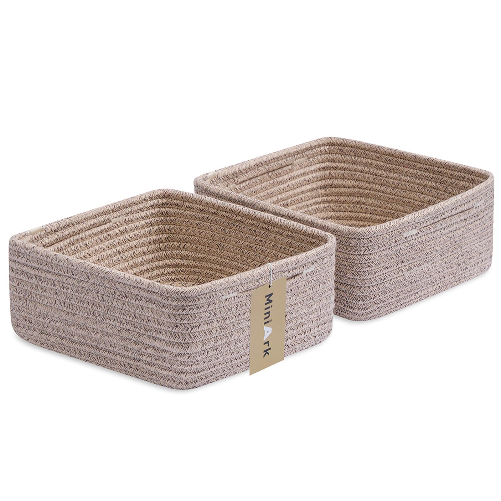 MiniArk small square basket for remotes and accessories; tidy living space