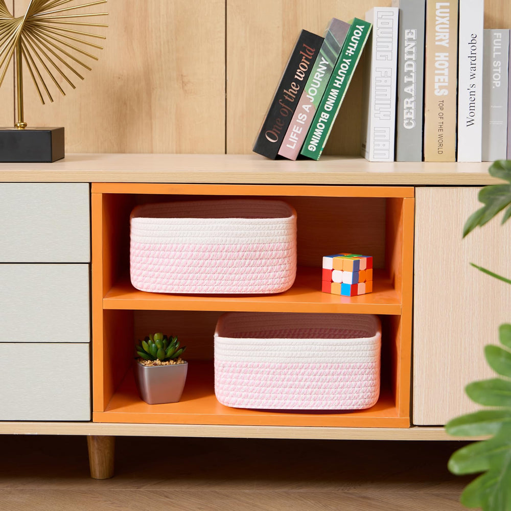 MiniArk small square shallow basket keeps snacks accessible.