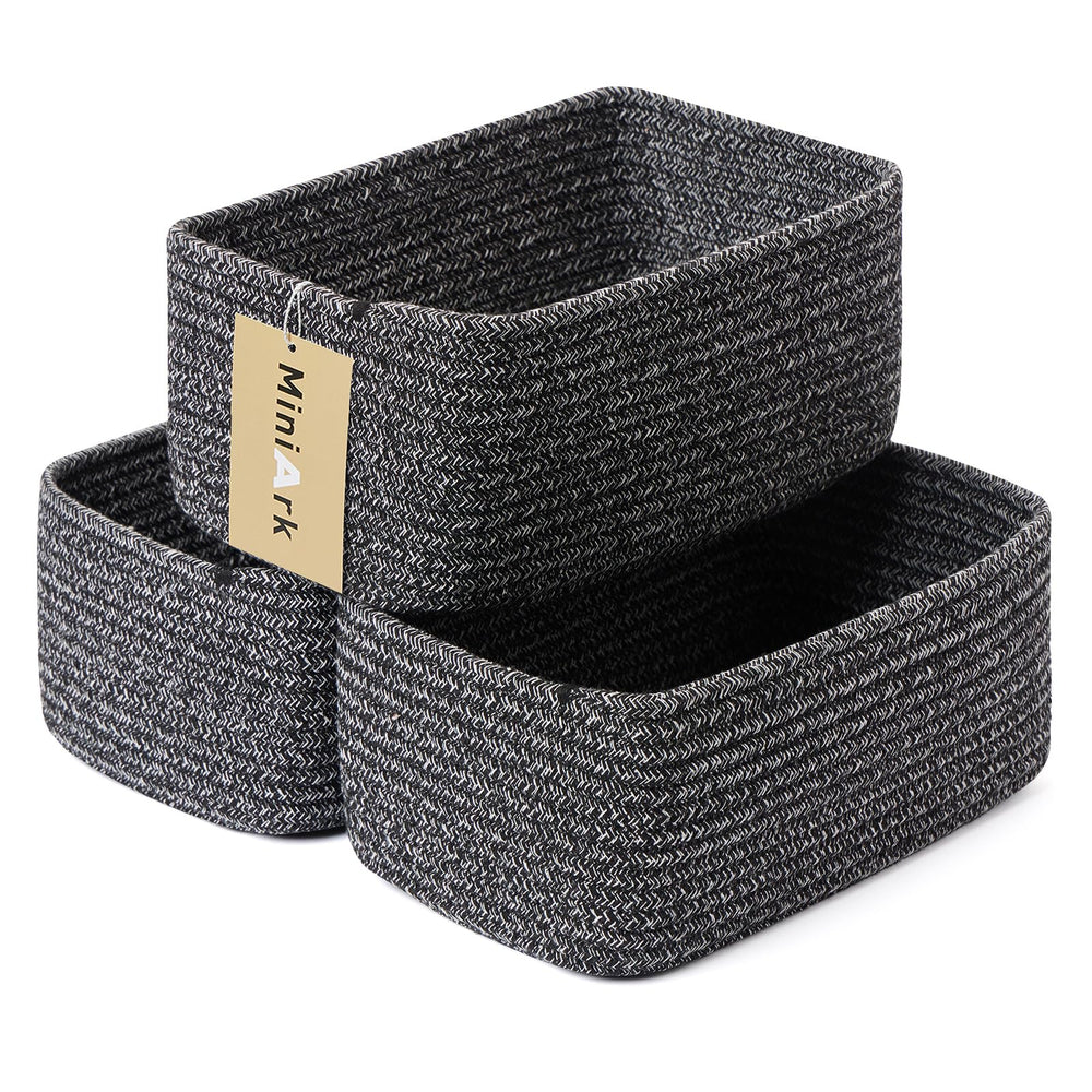 MiniArk cosmetics basket keeps vanity essentials neatly organized and within reach.