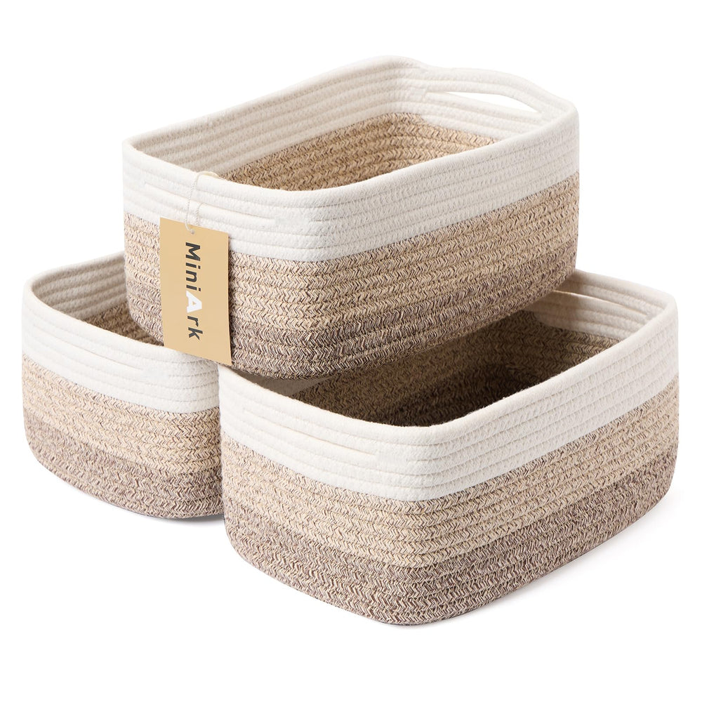 MiniArk small storage basket on desk for cosmetics and accessories, ideal for organization