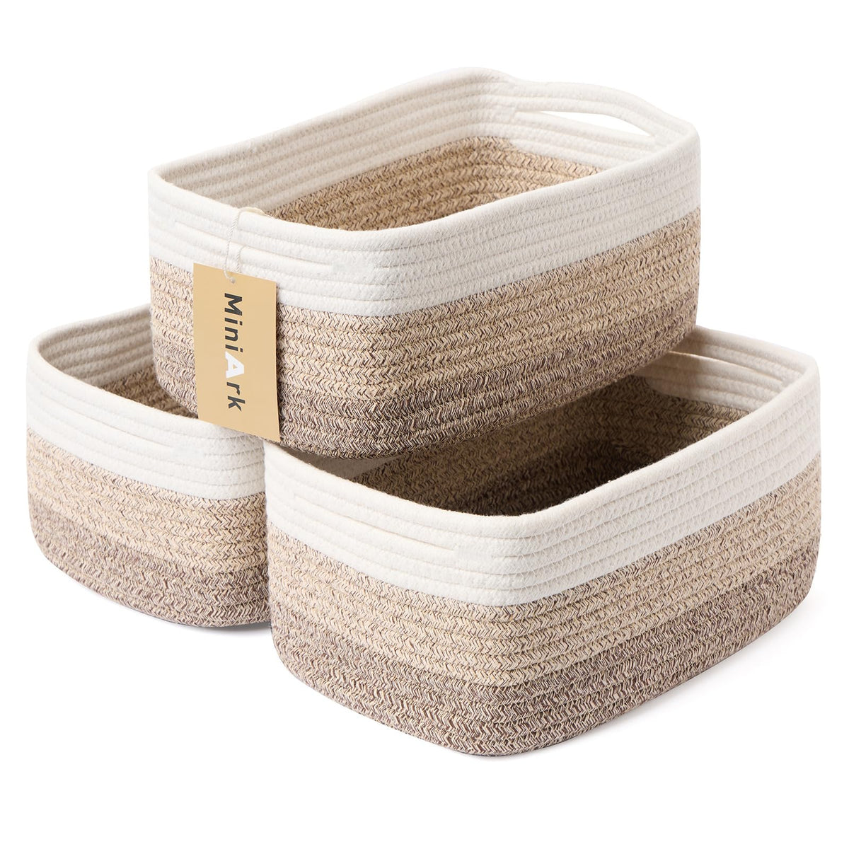MiniArk small storage basket on desk for cosmetics and accessories, ideal for organization