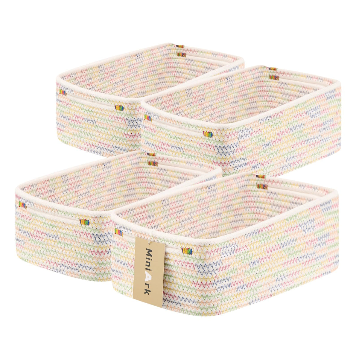 MiniArk small storage basket in rectangle shape for shelf organization.