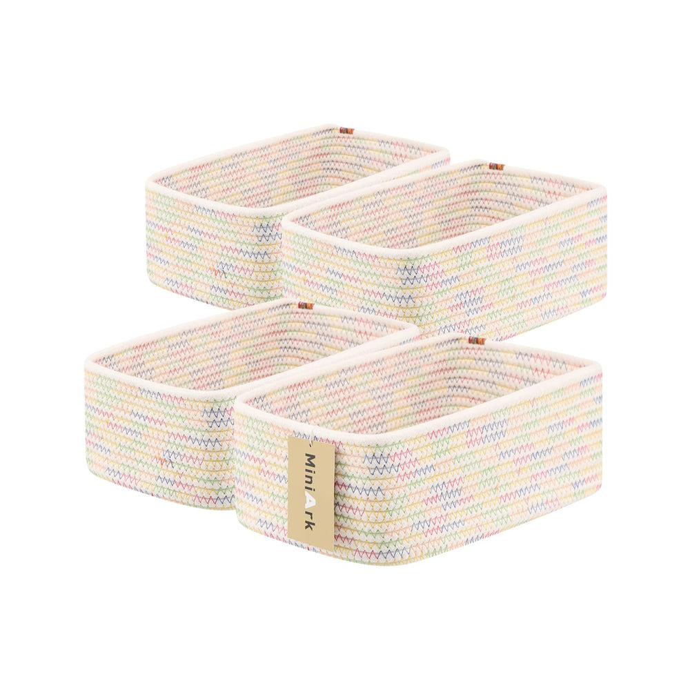MiniArk small storage basket rectangle close-up for tidy shelves